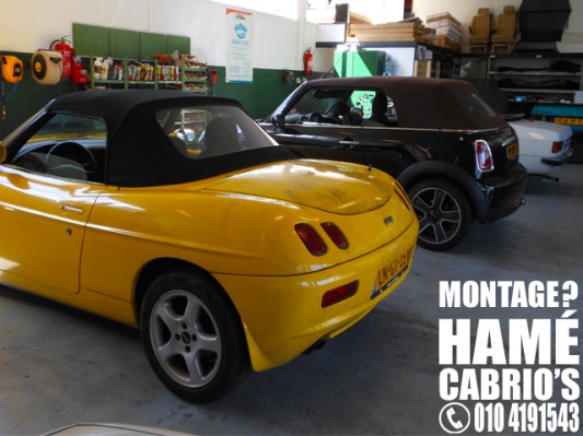 Cabriokap Fiat Barchetta stof Origineel OEM met rits ruit