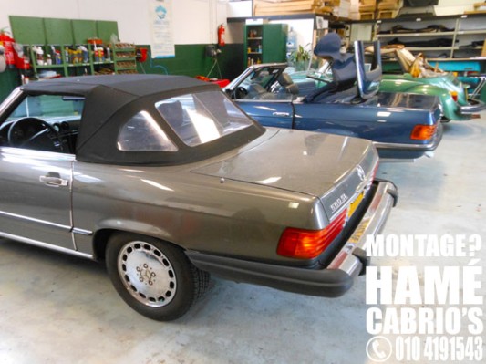 Cabriokap Mercedes SL107 cabrio Top line