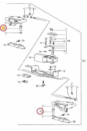 Sluiting voorzijde Cabriokap Audi A4 S4