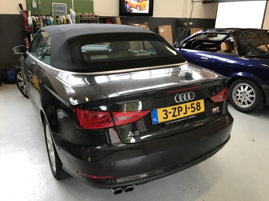 Afdicht rubber cabriokap achterzijde Audi A3 2013 - 2021