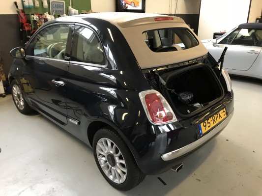 Binnen hemel Cabrio kap dak Fiat 500 CC cabrio