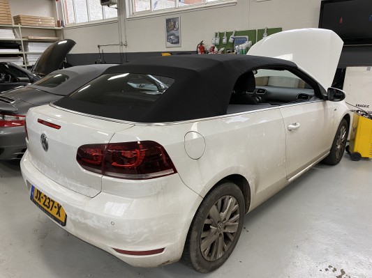 Cabrio kap dak slot met sluitmotor voorzijde Volkswagen Golf 6 VI cabriokap