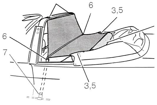 Windscherm Rover 214 216