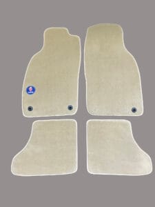 Saab 9.3 automat met logo beige - '98 - '02 (mattenset van 4 stuks)